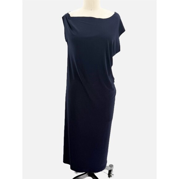 Norma Kamali Drop Shoulder Mini Dress navy S - Picture 2 of 12